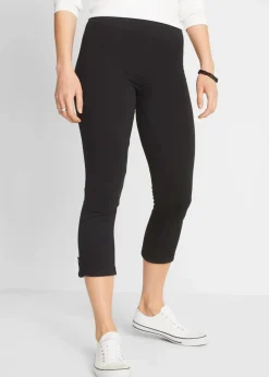 bonprix Basics|Hosen^3/4 Capri-Leggings schwarz