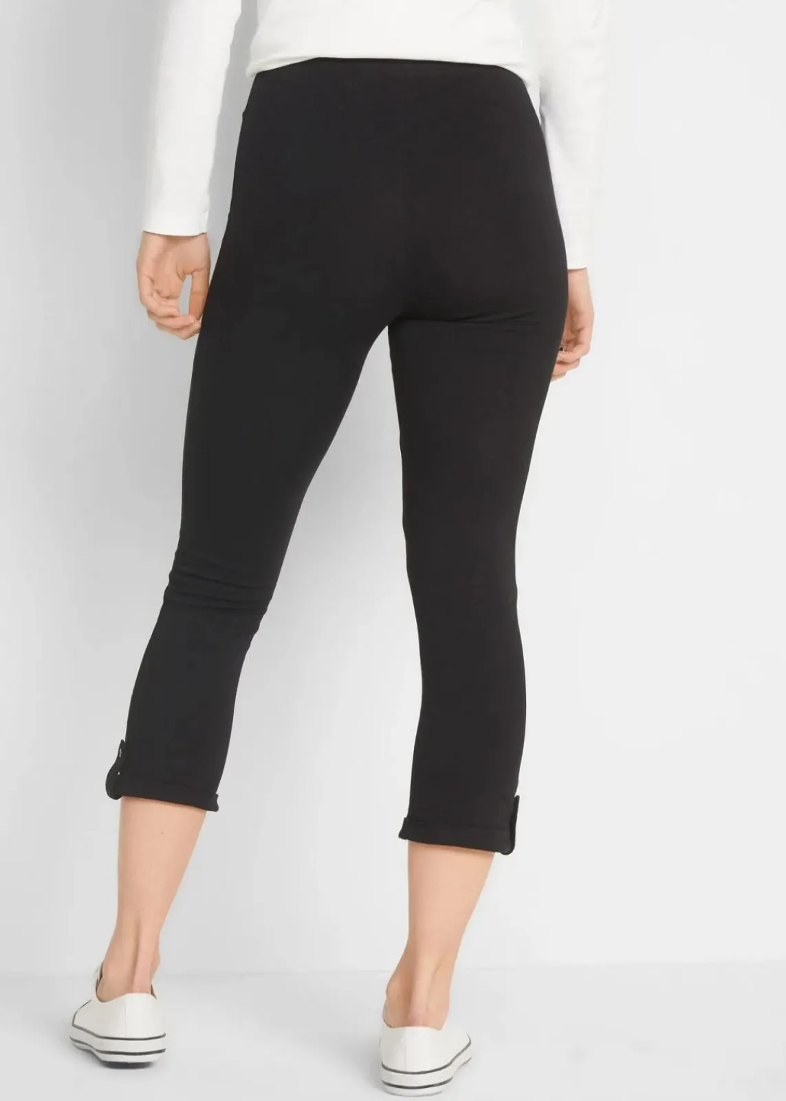 bonprix Basics|Hosen^3/4 Capri-Leggings schwarz