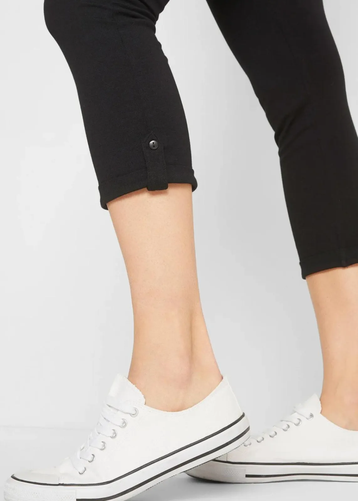 bonprix Basics|Hosen^3/4 Capri-Leggings schwarz