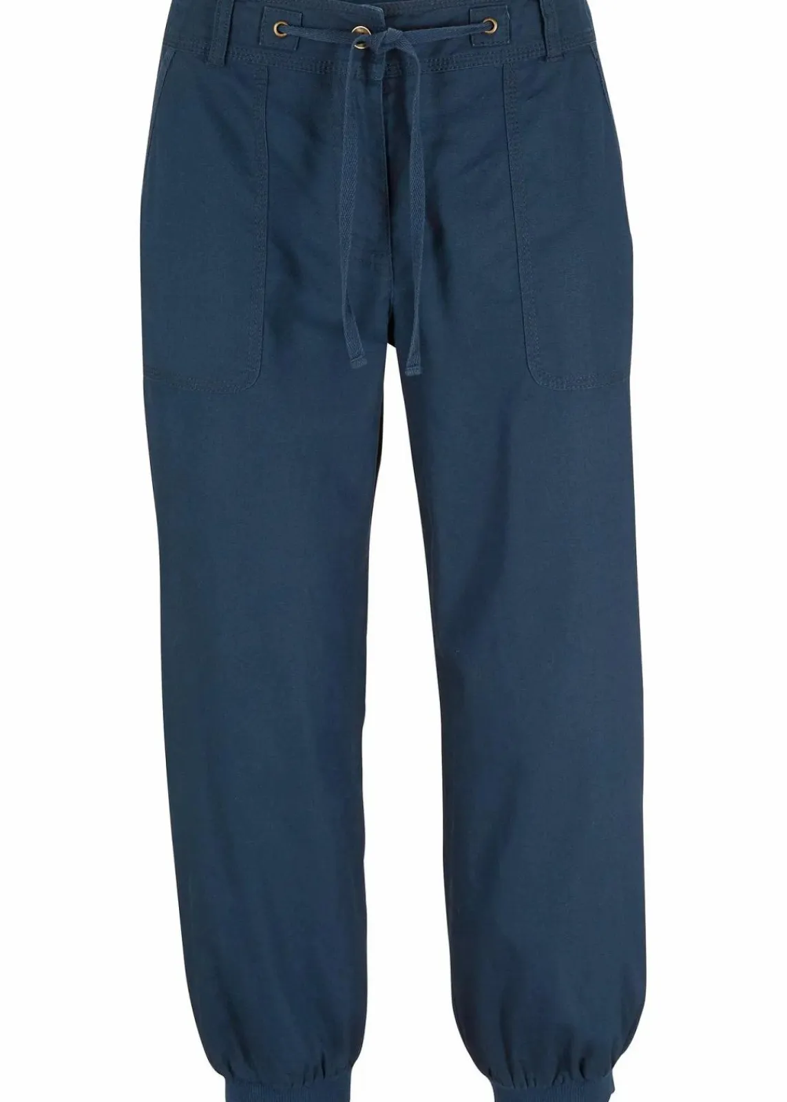 bonprix Hosen|Bekleidung·Kleider^3/4 Hose aus Baumwoll-Leinen-Mix dunkelblau