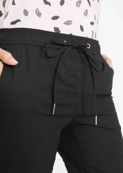 bonprix Bekleidung·Kleider|Hosen^3/4- Hose mit Bindeband schwarz