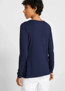 bonprix Shirts & Tops|Nachhaltigere Materialien^2 in 1 Shirt bedruckt dunkelblau bedruckt