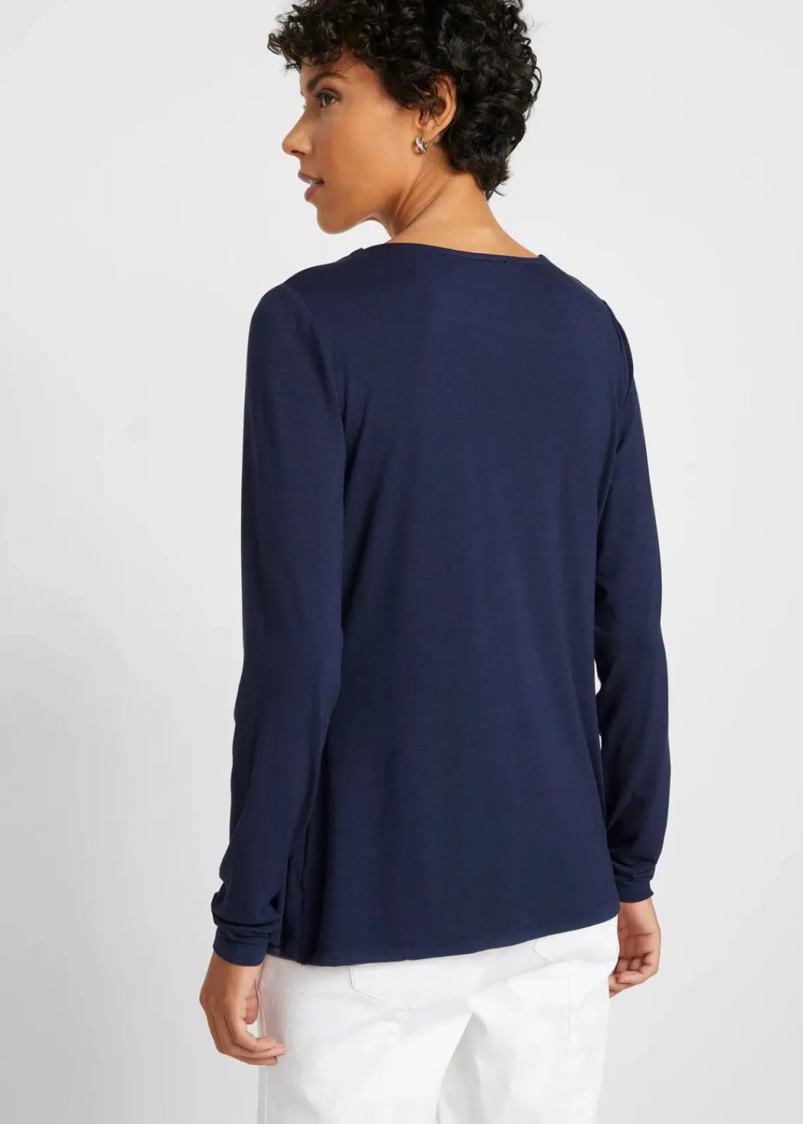 bonprix Shirts & Tops|Nachhaltigere Materialien^2 in 1 Shirt bedruckt dunkelblau bedruckt