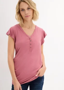 bonprix Bekleidung·Blazer|Umstandsmode^2 in 1 Umstandsshirt und Stillshirt aus nachhaltiger Viskose softbeere