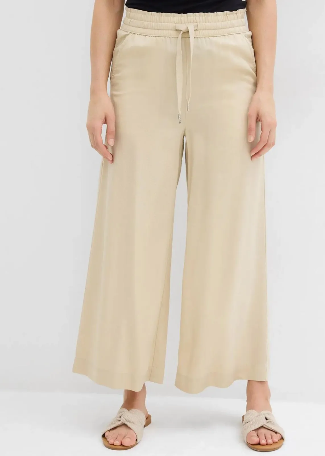 bonprix Hosen|Bekleidung·Kleider^7/8- Schlupfhose aus Lyocell hellsand
