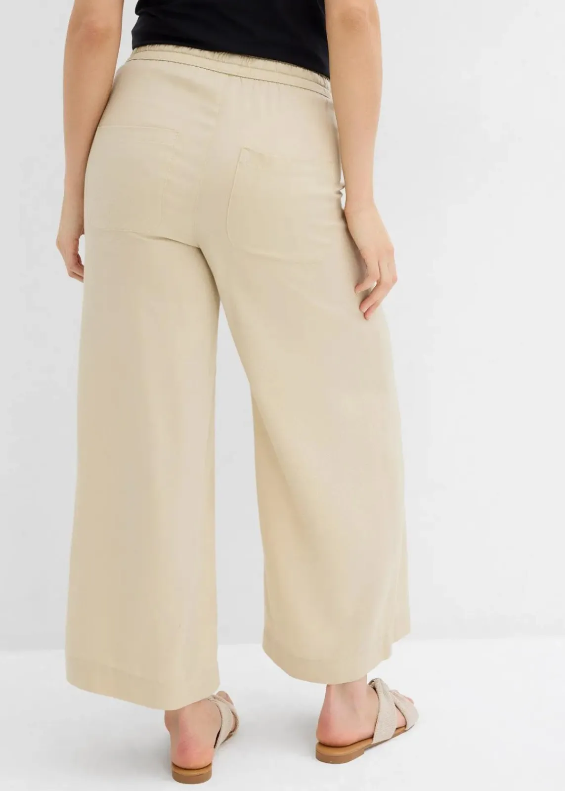 bonprix Hosen|Bekleidung·Kleider^7/8- Schlupfhose aus Lyocell hellsand