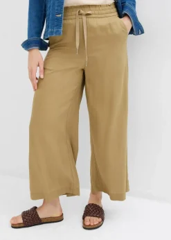 bonprix Bekleidung·Kleider|Hosen^7/8- Schlupfhose aus Lyocell khakibraun