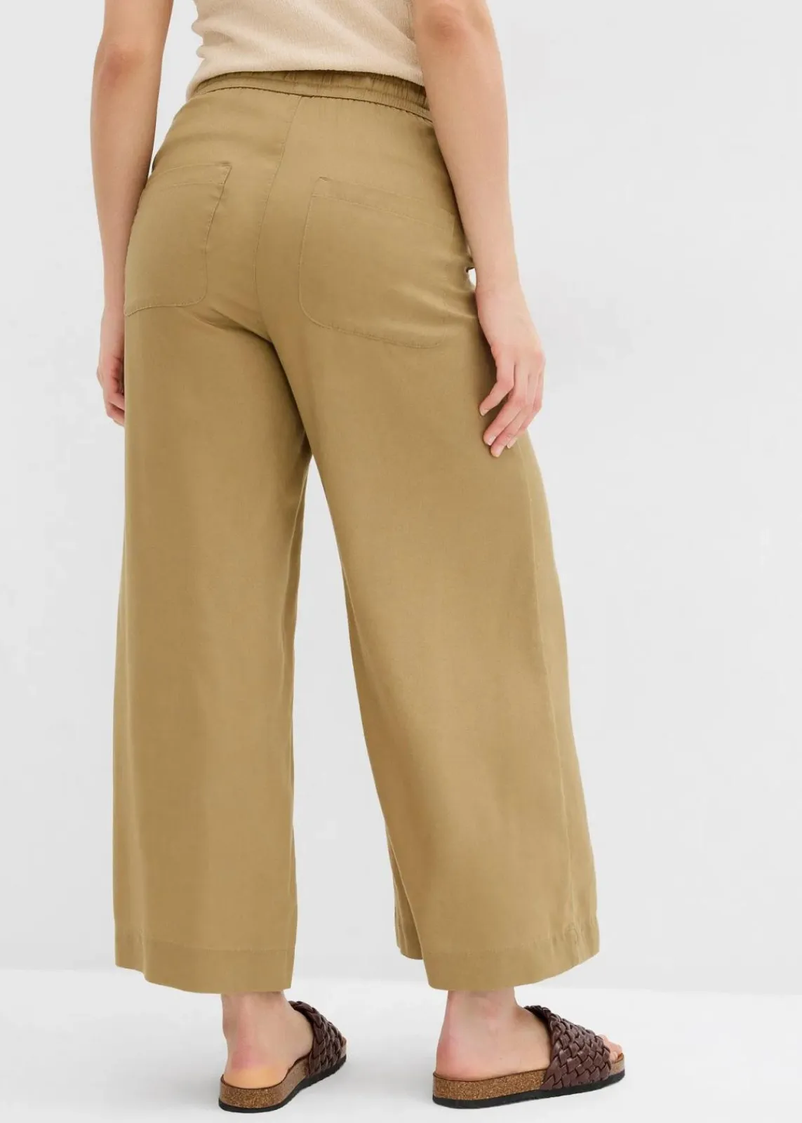 bonprix Bekleidung·Kleider|Hosen^7/8- Schlupfhose aus Lyocell khakibraun
