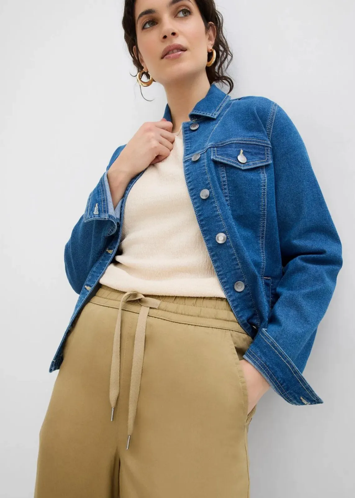 bonprix Bekleidung·Kleider|Hosen^7/8- Schlupfhose aus Lyocell khakibraun