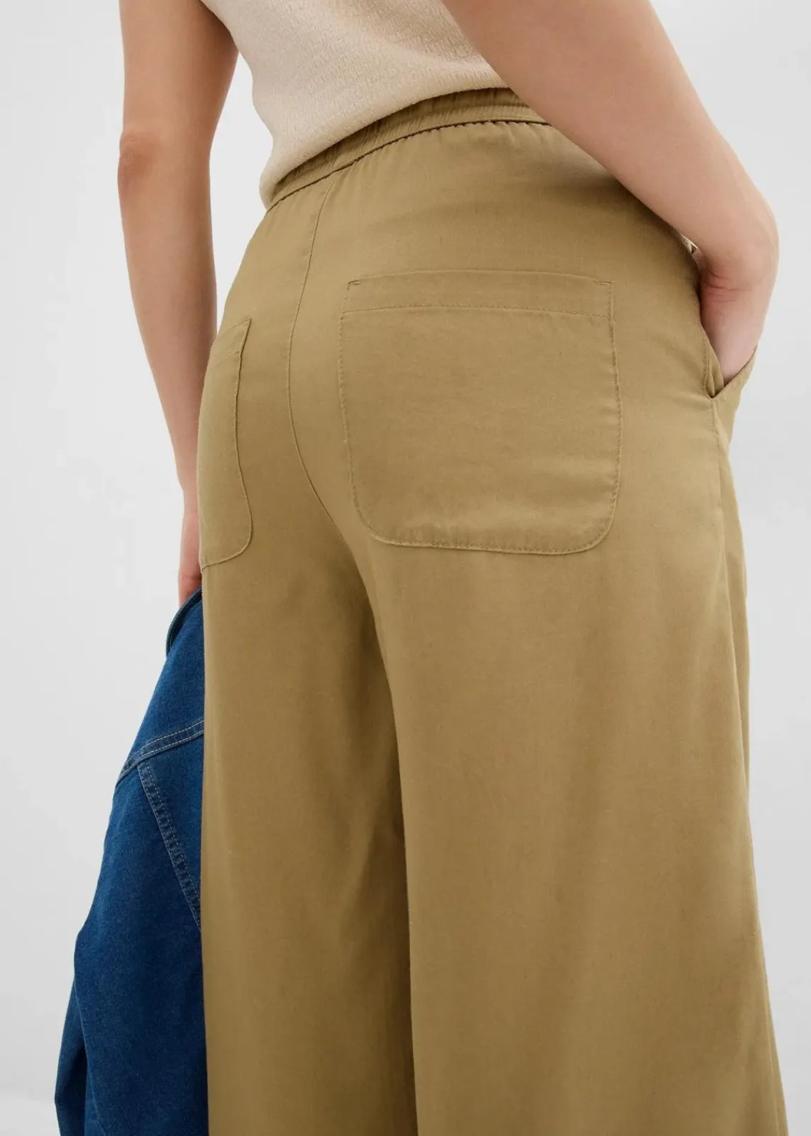 bonprix Bekleidung·Kleider|Hosen^7/8- Schlupfhose aus Lyocell khakibraun