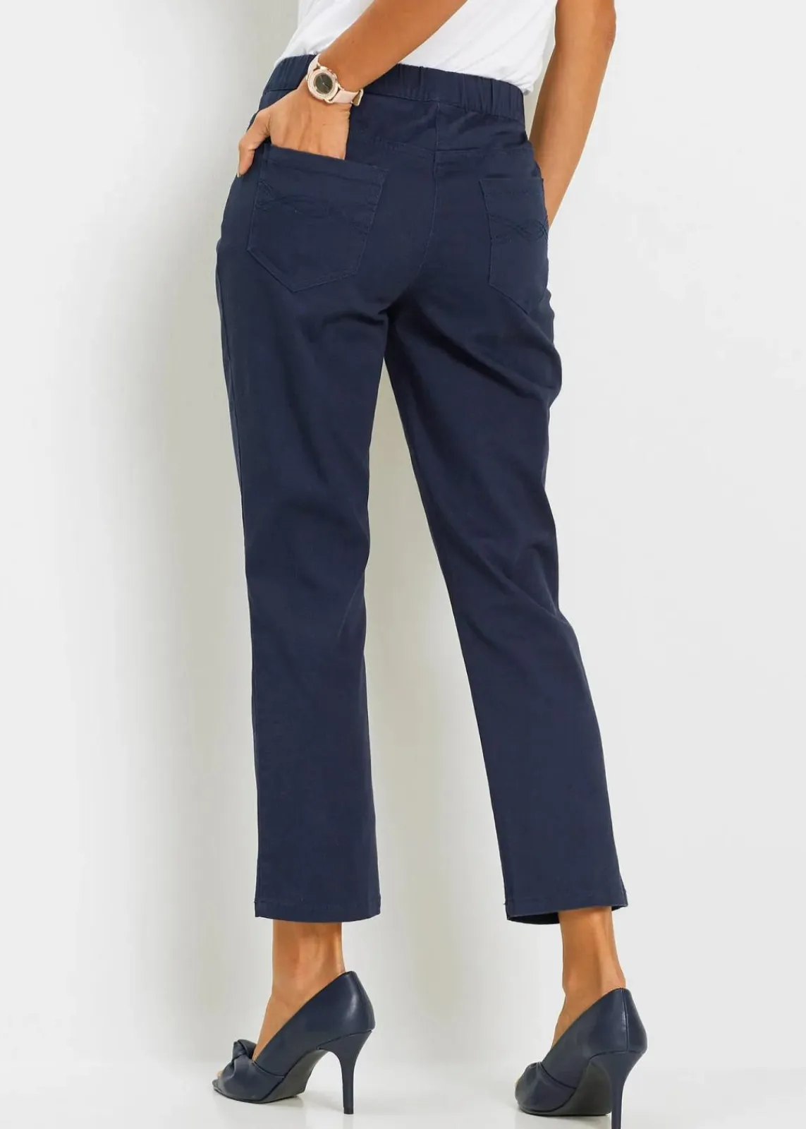 bonprix Hosen|Bekleidung·Kleider^7/8 Schlupfhose mit Stretch dunkelblau