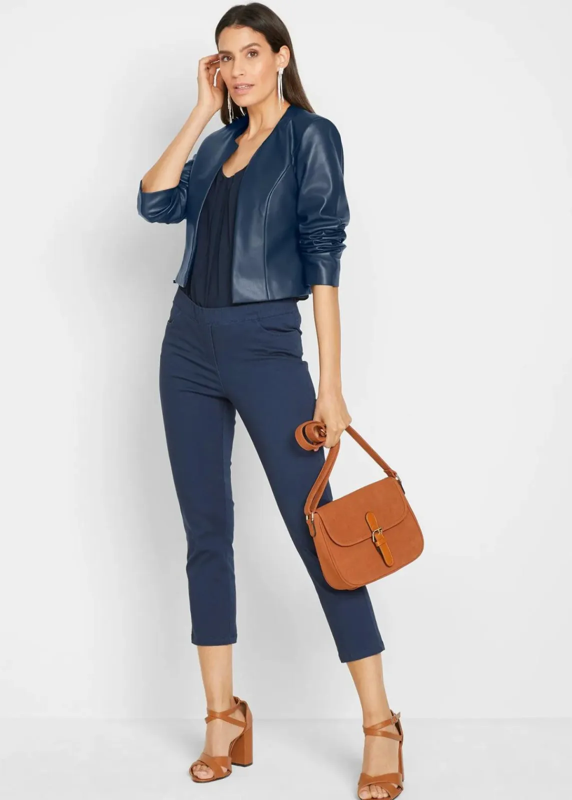 bonprix Hosen|Bekleidung·Kleider^7/8 Schlupfhose mit Stretch dunkelblau