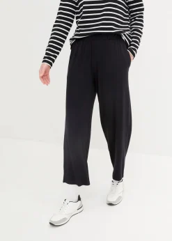bonprix Bekleidung·Blusen & Tuniken|Bekleidung·Kleider^7/8- Shirthose, High-Waist, 2er-Pack schwarz/schwarz