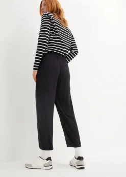 bonprix Bekleidung·Blusen & Tuniken|Bekleidung·Kleider^7/8- Shirthose, High-Waist, 2er-Pack schwarz/schwarz