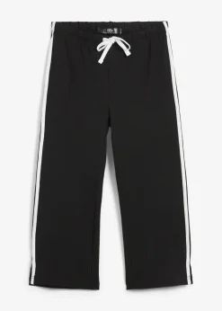 bonprix Basics|Sportbekleidung^3/4 Sporthose schwarz gestreift