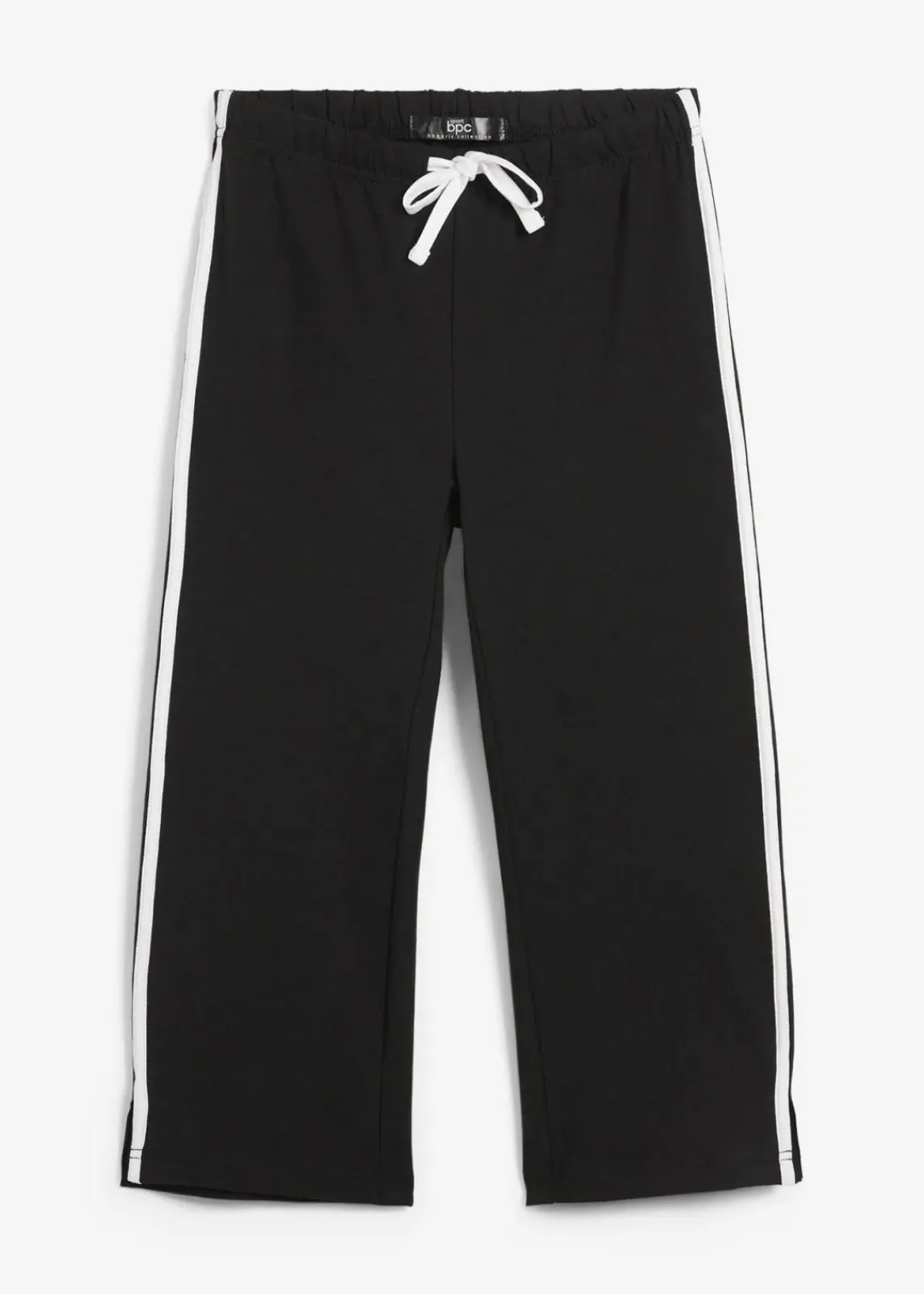 bonprix Basics|Sportbekleidung^3/4 Sporthose schwarz gestreift