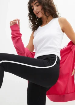 bonprix Basics|Hosen^¾ Sport-Leggings schwarz