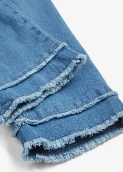 bonprix Bekleidung·Shirts & Tops|Jeans^7/8 Ultra-Soft-Jeans hellblau denim used