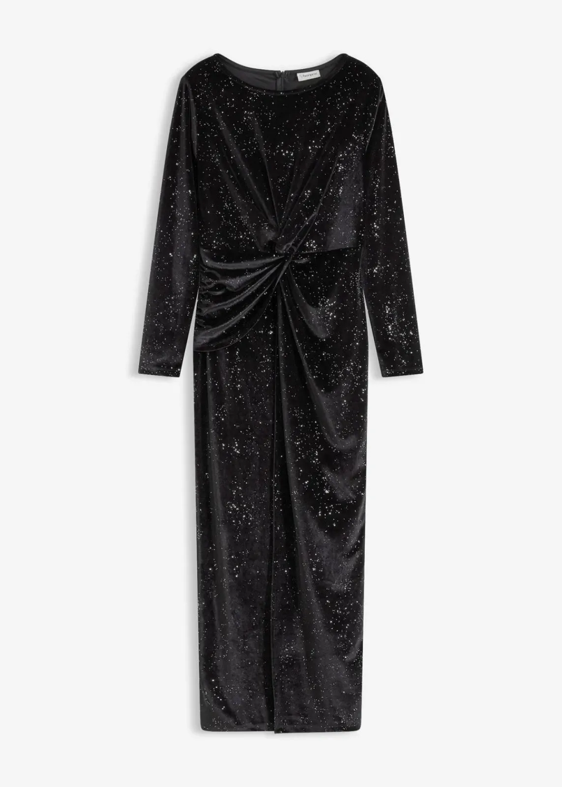 bonprix Bekleidung·Pullover & Strickjacken|Festliche Mode^Abendkleid mit Glitzer schwarz