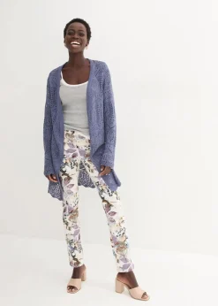 bonprix Pullover & Strickjacken|Bekleidung·Jeans^Ajour Longstrickjacke indigo