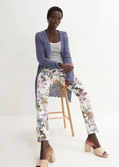 bonprix Pullover & Strickjacken|Bekleidung·Jeans^Ajour Longstrickjacke indigo