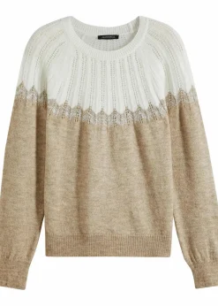 bonprix Pullover & Strickjacken|Strickmode^Ajour-Pullover beige