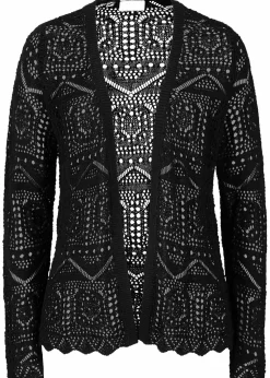 bonprix Bekleidung·Umstandsmode|Strickmode^Ajour-Strickjacke schwarz