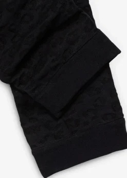 bonprix Bekleidung·Kleider|Hosen^Anti-Scheuer Radler mit Komfortbund 50 DEN schwarz leo