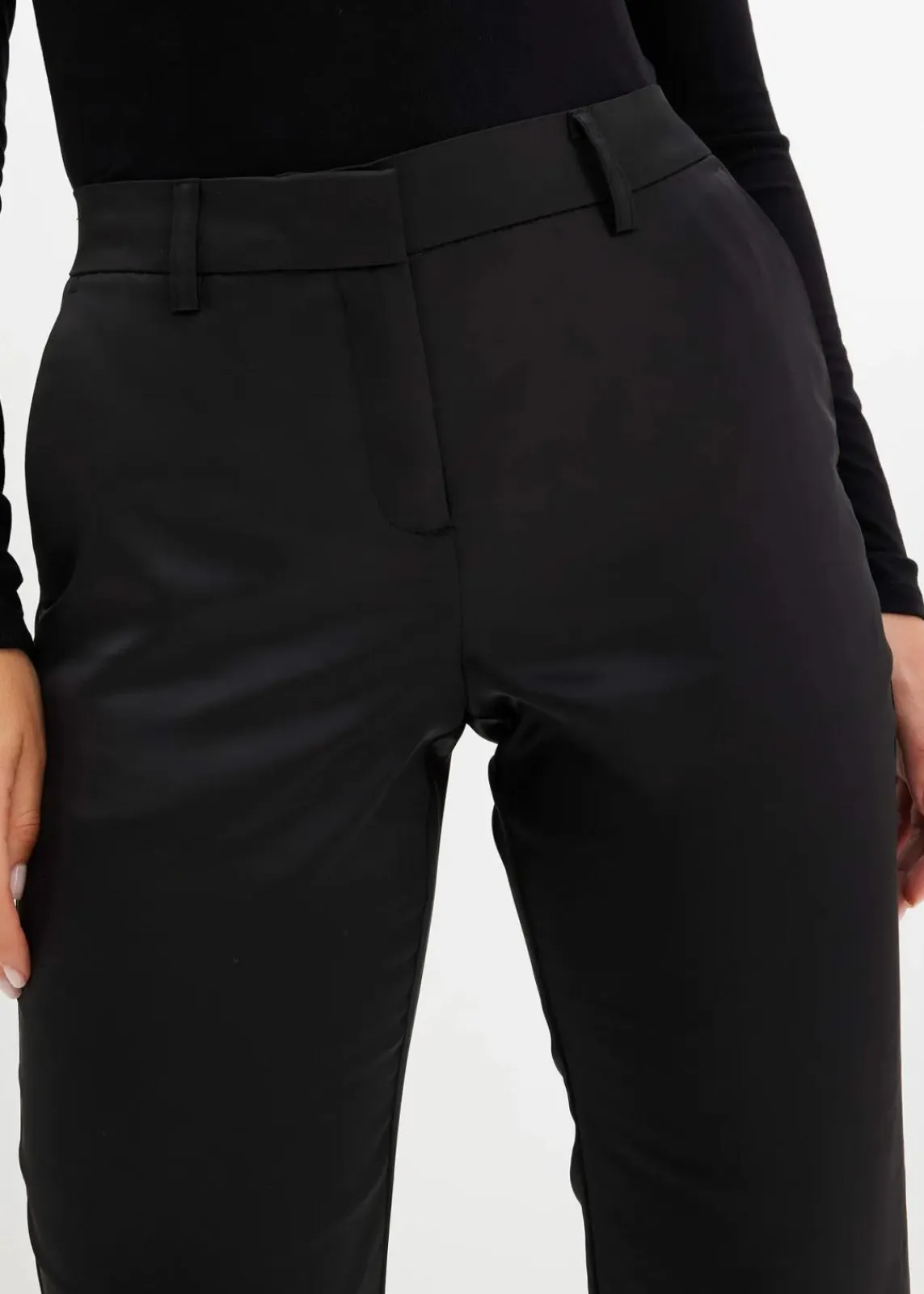 bonprix Hosen|Festliche Mode^Anzughose aus feinem Satin schwarz