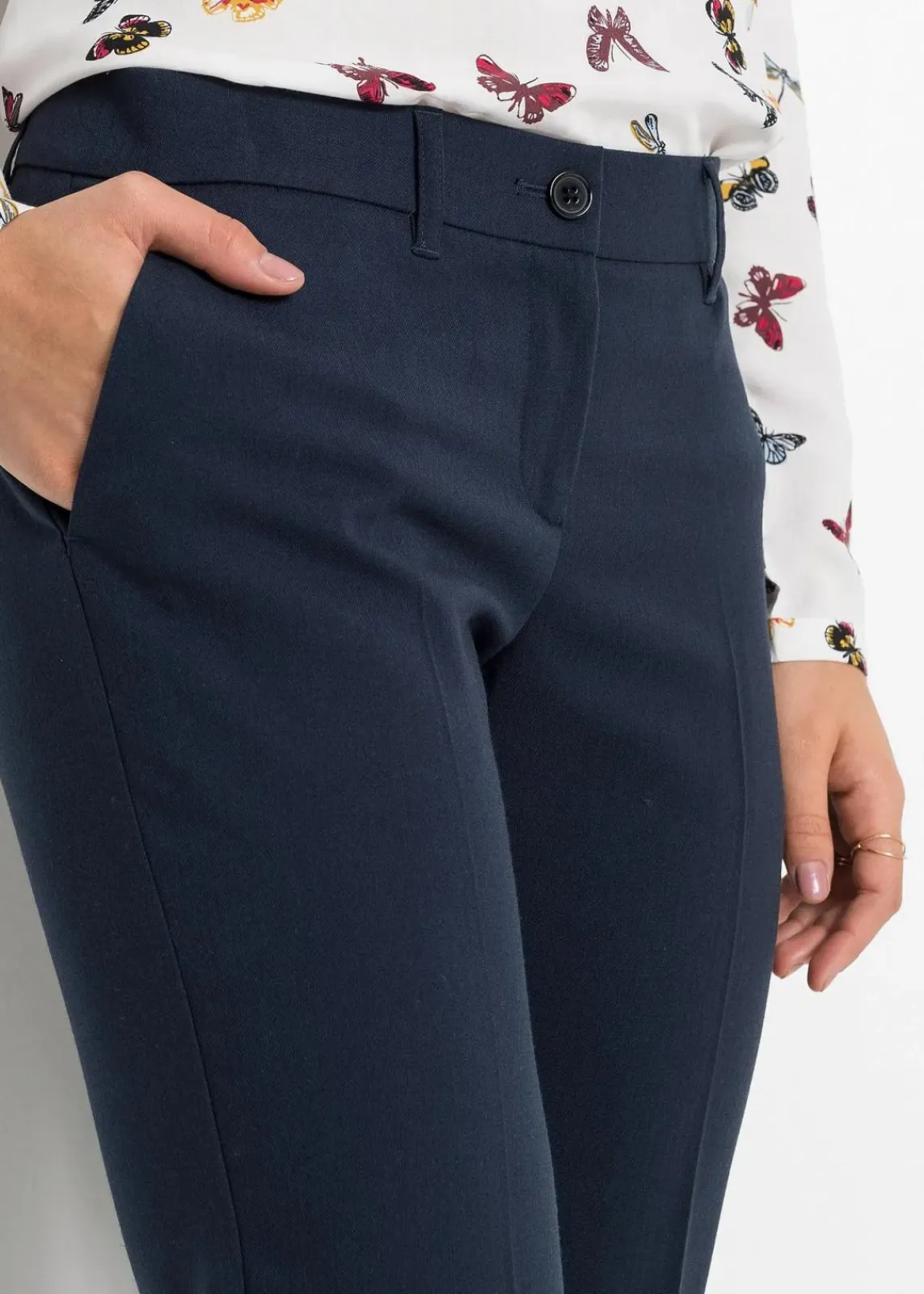 bonprix Kurzgrößen|Bekleidung·Kleider^Anzugshose dunkelblau