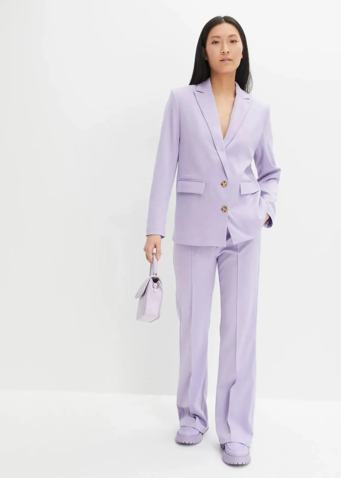 bonprix Hosen|Bekleidung·Kleider^Anzugshose flared hellviolett