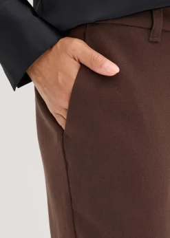 bonprix Bekleidung·Kleider|Hosen^Anzugshose mit Schlitzen dunkelbraun