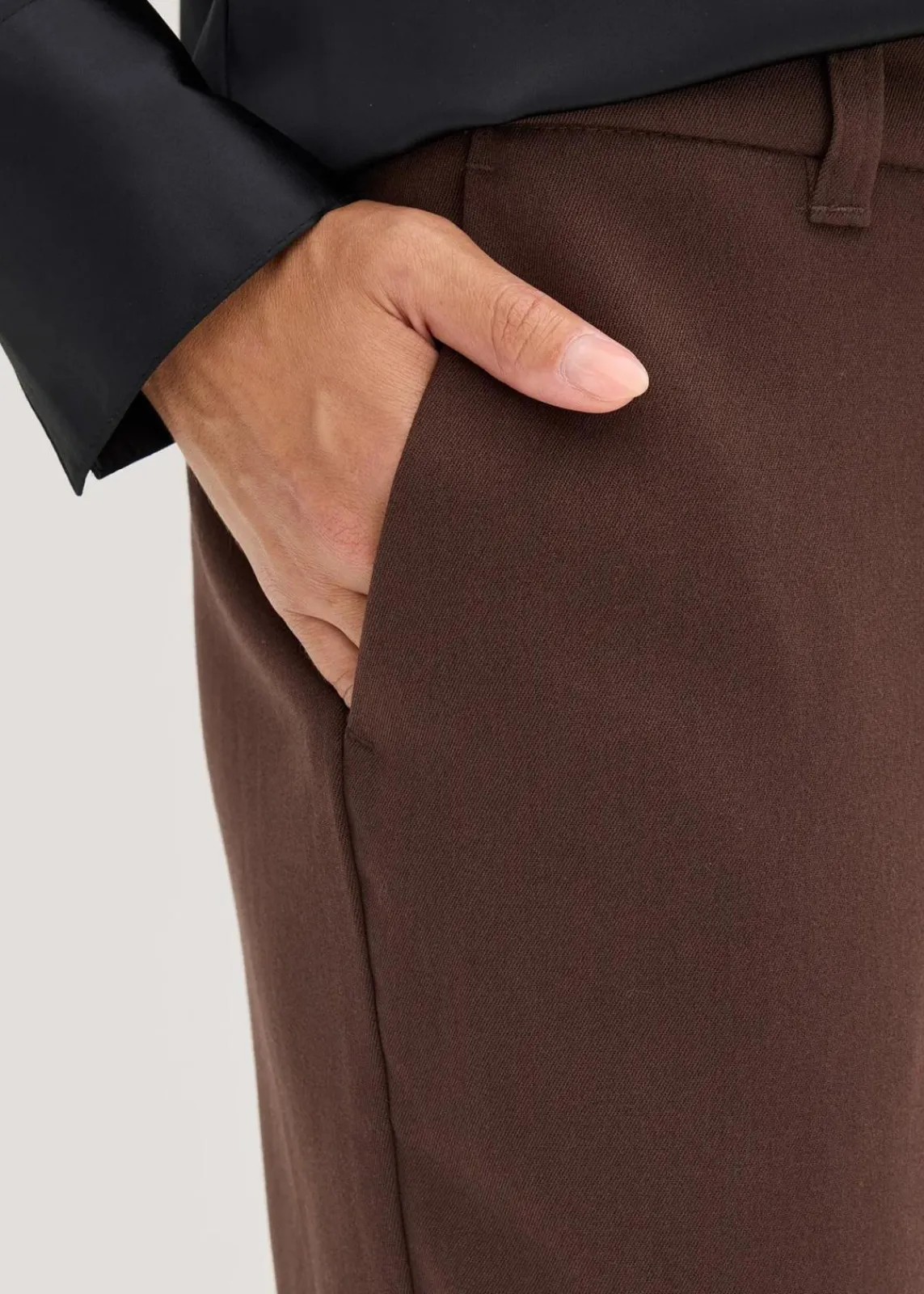 bonprix Bekleidung·Kleider|Hosen^Anzugshose mit Schlitzen dunkelbraun