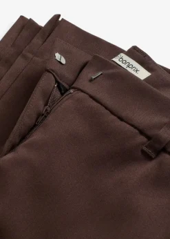 bonprix Bekleidung·Kleider|Hosen^Anzugshose mit Schlitzen dunkelbraun