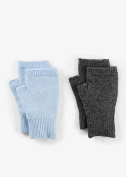 bonprix Handschuhe & Stulpen^Armstulpen (2er Pack) hellblau/grau