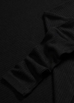 bonprix Bekleidung·Umstandsmode|Bekleidung·Jeans^Asymmetrischer Oversize-Pullover schwarz