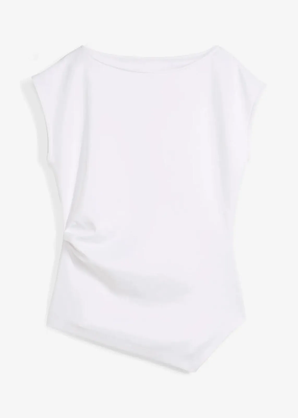 bonprix Shirts & Tops^Asymmetrisches Top aus bequemem Scuba weiß