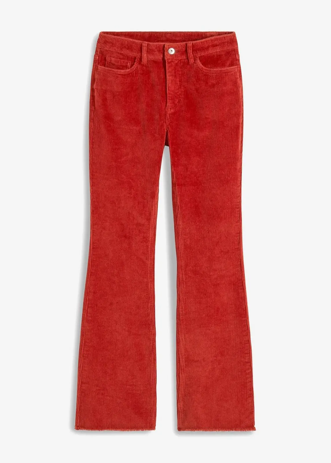 bonprix Hosen^Ausgestellte Cordhose karminrot