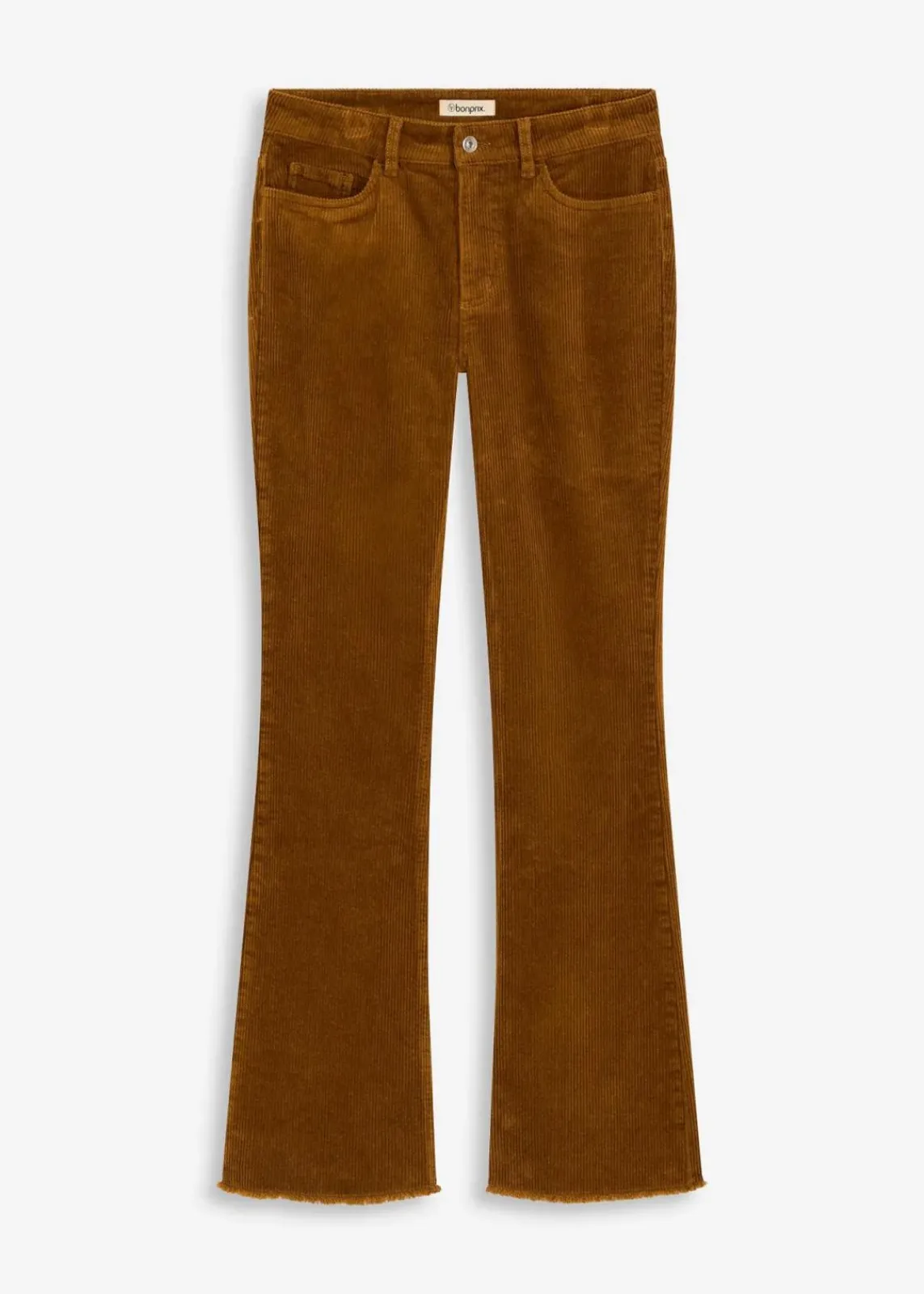 bonprix Hosen^Ausgestellte Cordhose cognac braun