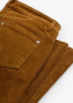 bonprix Hosen^Ausgestellte Cordhose cognac braun
