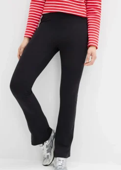 bonprix Bekleidung·Kleider|Hosen^ausgestellte Leggings (2er-Pack) schwarz