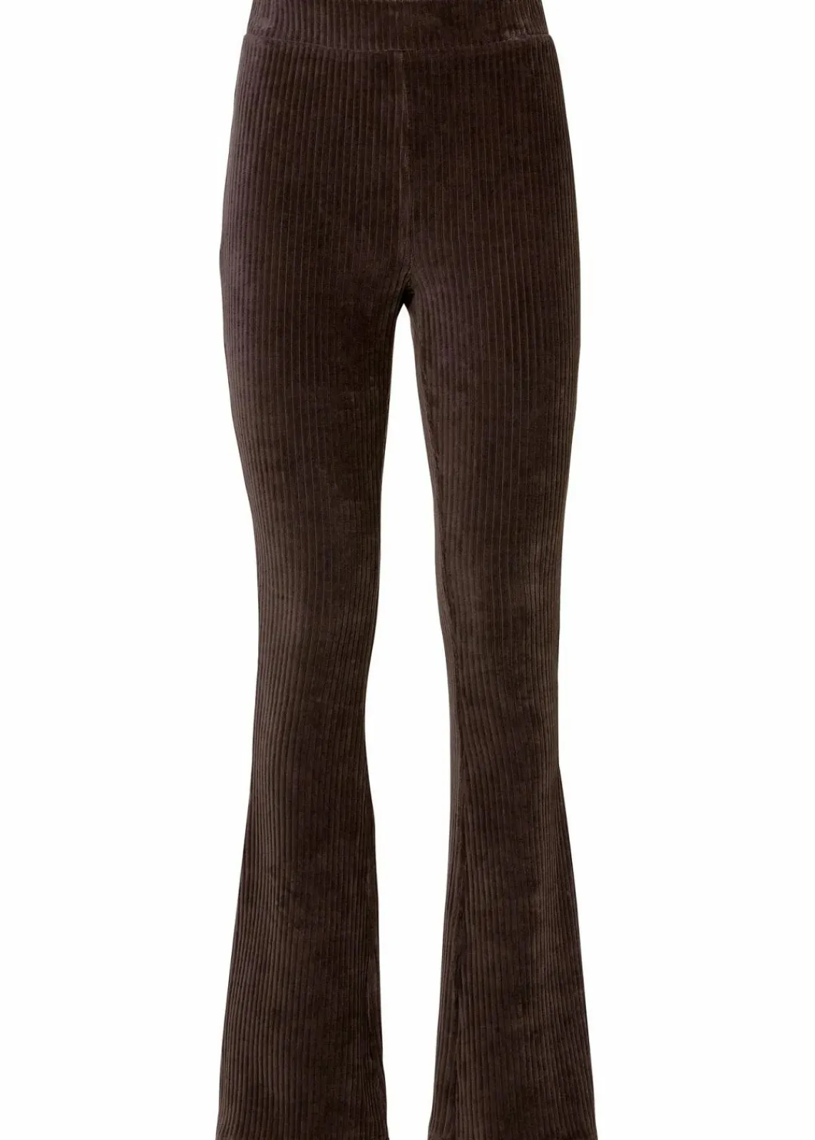 bonprix Bekleidung·Kleider|Hosen^Ausgestellte Leggings in Cordoptik dunkelbraun