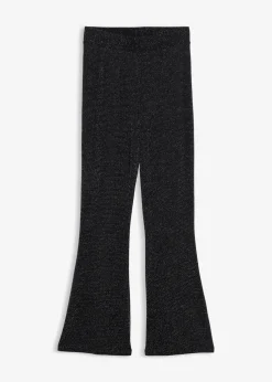 bonprix Bekleidung·Kleider|Hosen^Ausgestellte Leggings mit Glitzer schwarz