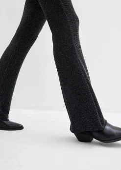 bonprix Bekleidung·Kleider|Hosen^Ausgestellte Leggings mit Glitzer schwarz