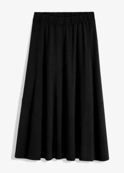 bonprix Röcke|Bekleidung·Sportbekleidung^ausgestellter Jersey-Rock schwarz