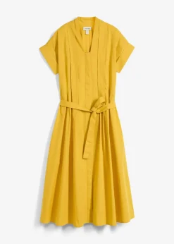 bonprix Kleider|Bekleidung·Pullover & Strickjacken^Ausgestelltes Kaftan-Kleid lemoncurry