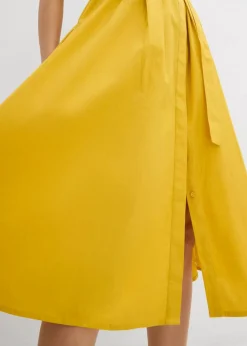 bonprix Kleider|Bekleidung·Pullover & Strickjacken^Ausgestelltes Kaftan-Kleid lemoncurry