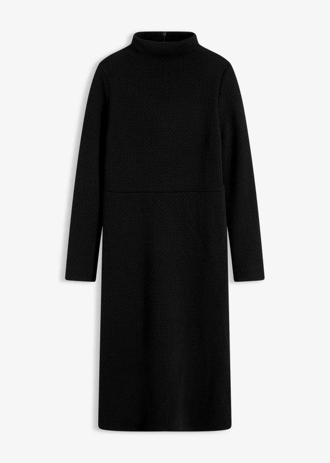 bonprix Bekleidung·Pullover & Strickjacken|Nachhaltigere Materialien^Ausgestelltes Midikleid schwarz
