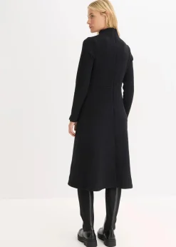 bonprix Bekleidung·Pullover & Strickjacken|Nachhaltigere Materialien^Ausgestelltes Midikleid schwarz