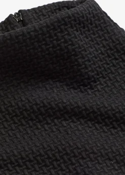 bonprix Bekleidung·Pullover & Strickjacken|Nachhaltigere Materialien^Ausgestelltes Midikleid schwarz